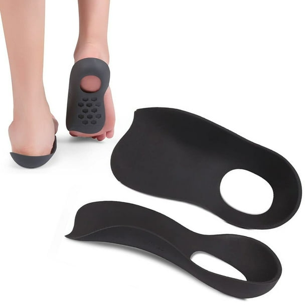 par de plantillas ortopédicas para pie plano, inserciones de zapatos TPR, plantillas de soporte para arco para fascitis Plantar, tipo O, corrección de valgo de pie y pierna, inserto de zapato