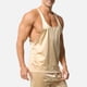 thumbnail image 4 of Camiseta de tirantes de cuello redondo para hombre, de color liso, holgada, deportiva, de fitness, con tirantes finos que absorbe el sudor, en forma de H, de nailon., 4 of 4