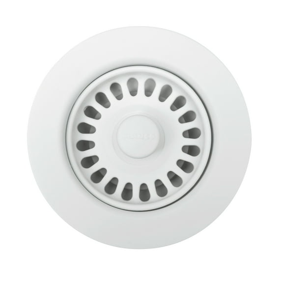 BLANCO 441096 SILGRANIT Coordinated Sink Waste Flange, 3.5", White