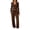 150#Coffee, variant on 2 Piece Sets for Women V Neck Long Sleeve Crop Top Pocket Wide Leg Pants Matching Sets Women Clothing for Daily Going‑Out Outfit Black S