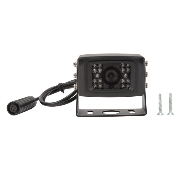 Cámara de respaldo de 1080p cámara de visión nocturna inversa impermeable con 18 luces LED infrarrojas para camiones RV coches PAL