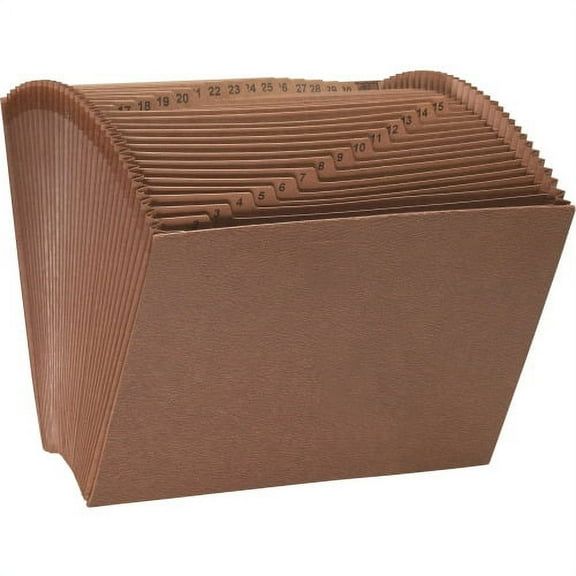 Smead Tuff Expanding File Letter - 8 1/2" x 11" Sheet Size - 7/8" Expansion - 31 Pocket(s) - Redrope - 2.39 lb - Recycled - 1 Each