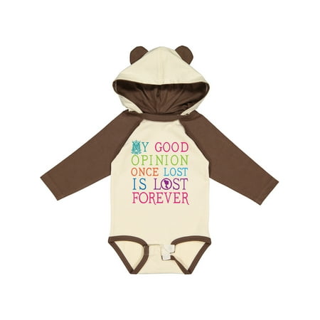 

Inktastic Jane Austen Good Opinion Quote Gift Gift Baby Girl Long Sleeve Bodysuit