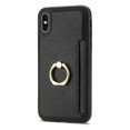 thumbnail image 2 of Feishell for iPhone 7 / 8/ SE 2020/ SE 2022 Wallet Case with Card Holder, 360°Rotation Ring Holder Kickstand, Premium PU Leather RFID Blocking Card Pocket Protective Cover, Black, 2 of 9