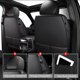 thumbnail image 3 of Juego completo de fundas para asientos de coche MIROZO Dodge Ram, impermeables, negras, 3 of 7