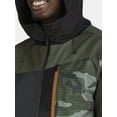 thumbnail image 4 of Tec-One Men’s Colorblock Ski Snowboard Hooded Jacket, Heavyweight, Sizes S-2XL, 4 of 5