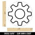 thumbnail image 2 of Gear Outline Rubber Stamp for Scrapbooking Crafting Stamping - Medium 1 Inch, 2 of 7