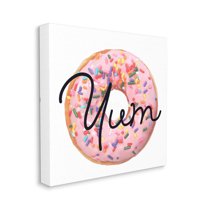 Stupell Industries Yum Sprinkle Donut, 30 x 30,Design by Daphne Polselli