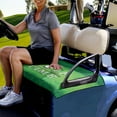 thumbnail image 3 of Renewold Golf Cart Seat Cover Soft Golf Towel Blanket Accessories Suitable for EZGO Yamaha Club Cars and More 2-Seat Golf Cart, Golf Time Green, 3 of 5