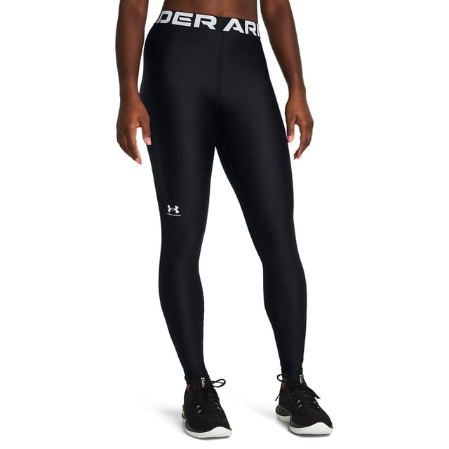 Leggings Under Armour HeatGear Authentics Negro Blanco Talle M