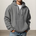 thumbnail image 3 of WILLBEST Sudadera Deportiva para Hombre, Sudadera con Capucha, Suave y Cómoda, para Uso Informal Al Aire Libre, con Bolsillo Frontal y Cordón Ajustable Extra Chica, 3 of 8