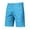 Style 05-Light Blue, variant on PEASKJP Men's Hiking Shorts Cargo Summer Cotton Knee-Length Relexed Fit Flat Lightweight Twill Shorts Dark Gray XL