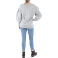 thumbnail image 2 of Calvin Klein Womens Cable Knit Crewneck Pullover Sweater, 2 of 2