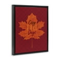 thumbnail image 4 of Stupell Industries Cozy Fall Days Leaf Holiday Painting Black Floater Framed Canvas Art Print Wall Art, 17 x 21, 4 of 10