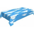 thumbnail image 3 of Blue Sky and White Clouds Tablecloth Decor Cloud Vector Set Collection Graphic Clip Art Design Table Cloth Dining Room Kitchen Table Cover 60" X 84" Oblong/Rectangle, 3 of 6