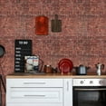 thumbnail image 5 of UMIGGEE Red Brick Wallpaper Peel and Stick Wallpaper Brick Wallpaper 17.5-in x 118-in Self-Adhesive Removable Decorative Contact Paper for House Decoration PVC DIY, 5 of 9