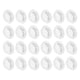 thumbnail image 1 of Cubierta de ventilación circular de 24 piezas, ventilación plana de soffit de 29 mm/1.1" cubierta de soffit de acero inoxidable blanca, 1 of 7