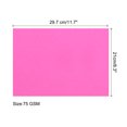 thumbnail image 2 of Uxcell Colored Copy Paper 8.3 x 11.7 inch 75gsm Bright Pink 25 Sheets, 2 of 6