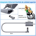 thumbnail image 3 of JESWO Adaptador Ethernet Starlink para V2, Adaptador para Starlink, Starlink a RJ45 Gigabit Ethernet, con conexi&oacute;n de Red Estable, para Starlink Activated Gen 2, 3 of 7