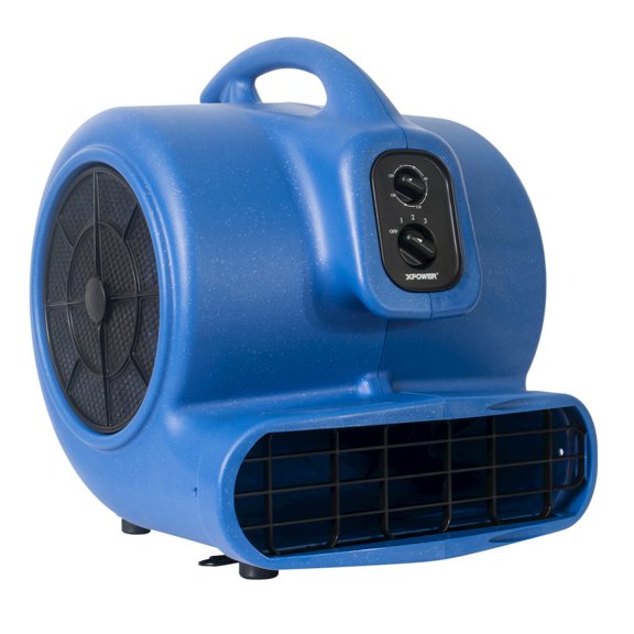 Xpower X-800TF 3/4 HP 3200 CFM "Duct" Ventilation Fan 7.5 Amps 115V ABS, 3 Speed - Blue