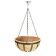 thumbnail image 5 of Chamoist Metal Hanging Baskets for Plants Outdoor,Round Metal Wire Hanging Basket Planter with Coco Fiber Liners Chain Round Wire Plant Holder for Garden,Patio, Deck,Porch Plants Flower Potss, 5 of 6
