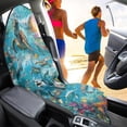 thumbnail image 3 of Garronmavis Waterproof Stain Resistant Front Car Seat Towel Cover, Universal Fit for Cars SUV Trucks Sedan Van, Ideal for Post-Workout Beach Sweating Scenarios, Protects Original Seats from Stains, 3 of 8