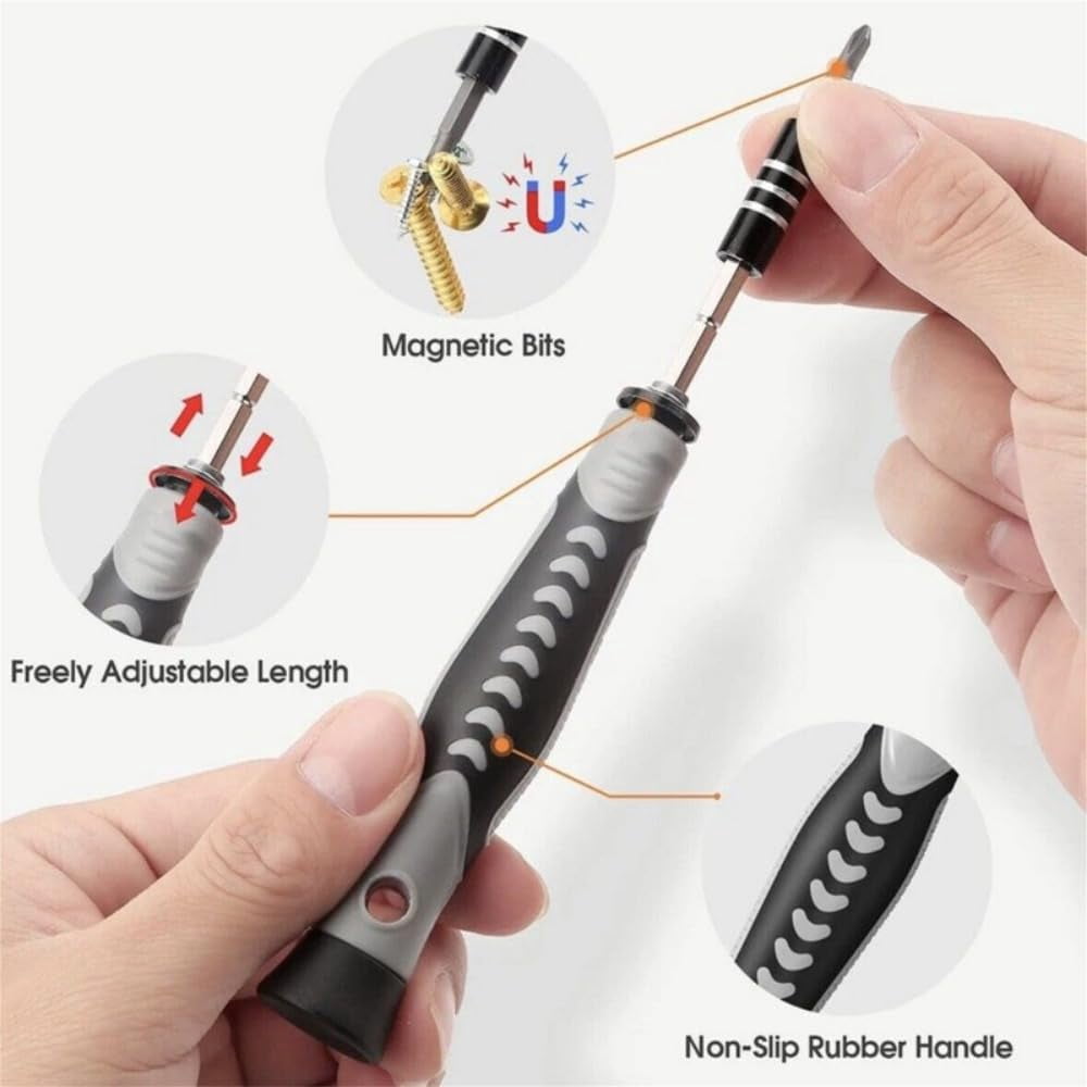 130-in-1 Precision Magnetic Screwdriver Bit Set with 120 Bits 10 Tools Repair Tool