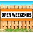 thumbnail image 1 of Open Weekends 13 oz Vinyl Banner With Metal Grommets, 1 of 4