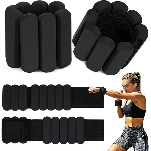 Adjustable Ankle & Wrist Weights for Women – 2 lb Set (1 lb Each) – Wearable for Pilates, Walking, Yoga, Dance, Barre & Home Gym Angivlga