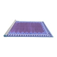 thumbnail image 2 of Ahgly Company Machine Washable Indoor Rectangle Abstract Blue Contemporary Area Rugs, 2' x 5', 2 of 4