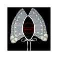 thumbnail image 4 of INSPIRE CHIC Detachable False Collar, Embroidery Mini Cape Neck Ruff Dickey Fake Collar for Blouse White-10, 4 of 5