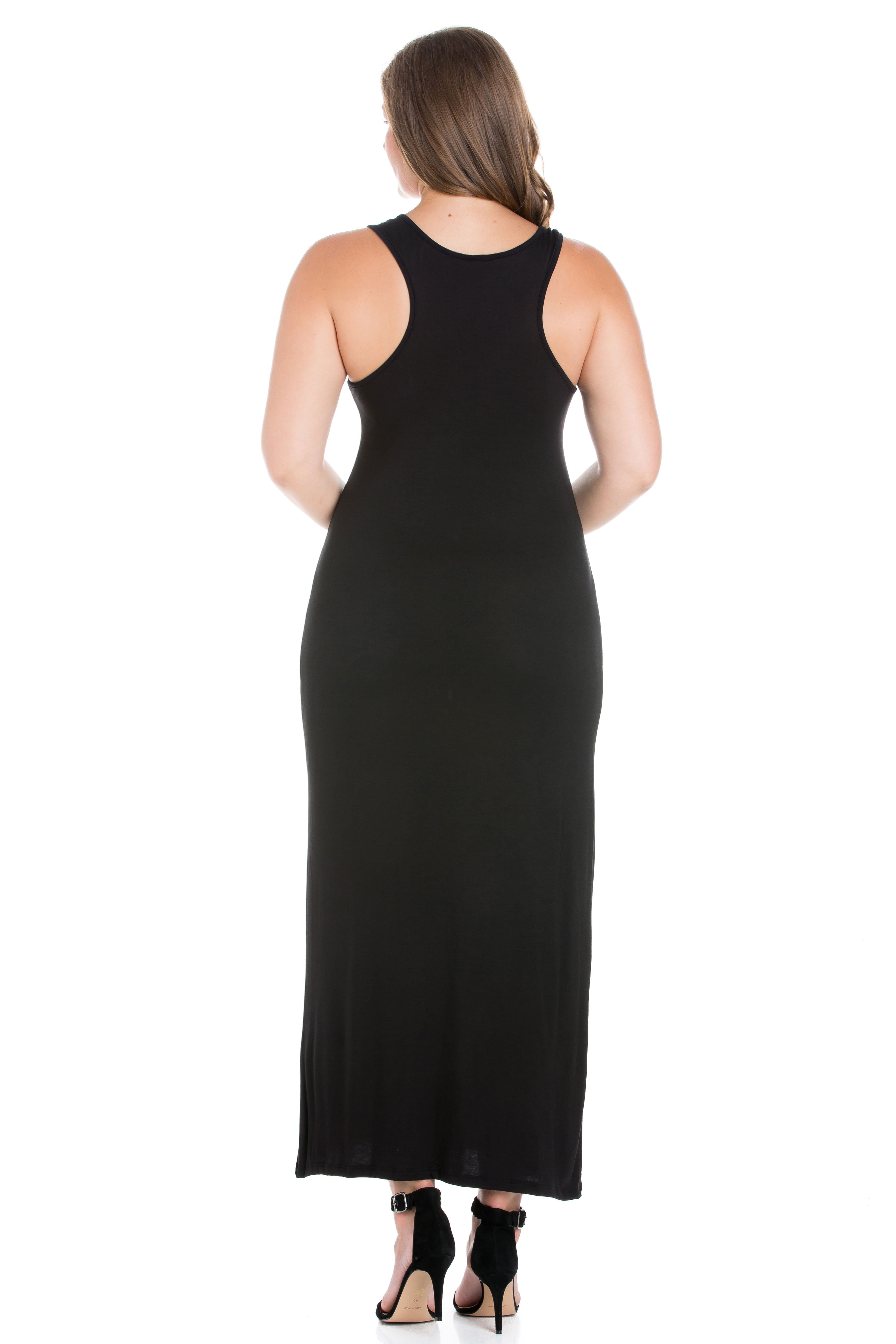 plus size racerback maxi dress