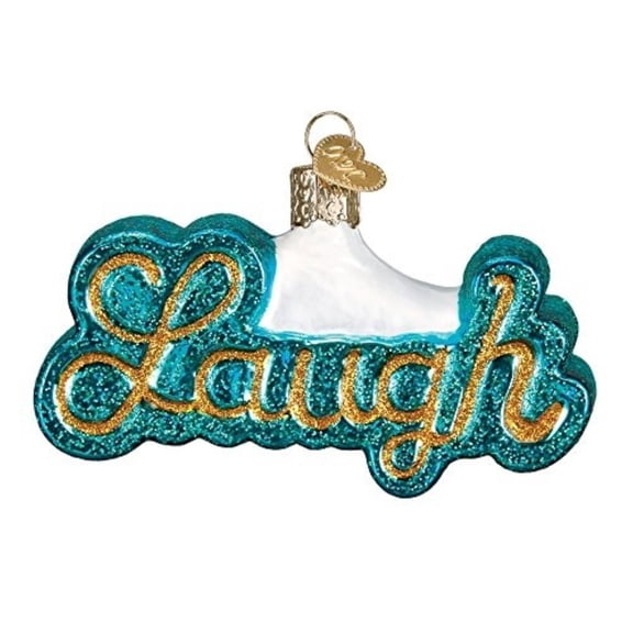 Old World Christmas Glass Blown Ornament, Laugh (With OWC Gift Box)