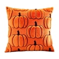 thumbnail image 2 of Kiddiway Halloween Harvest Large Pumpkin Pillow - Warm Fall Halloween Decor, Decorative Cushion for Couch, Halloween Throw Pillows with Rustic Charm,Saffron, 2 of 7