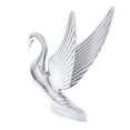 thumbnail image 2 of United Pacific 72001 Heavy-Duty Chrome Swan Hood Ornament, Cast Metal - 1 Unit, 2 of 7