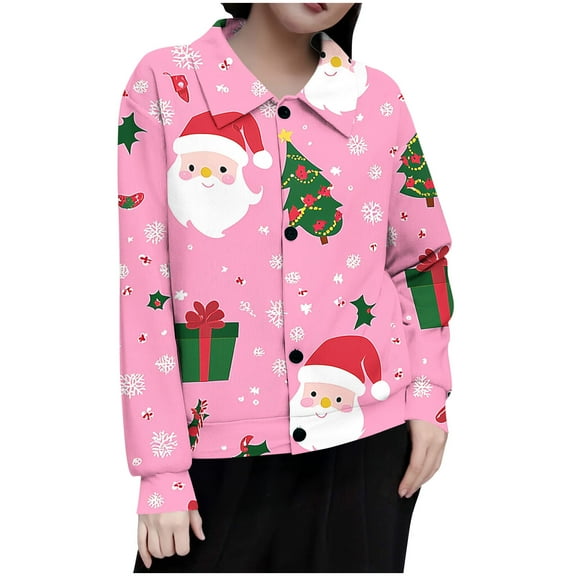 Winter Saving Talove Long Sleeve Shirts for Women Funny Graphic Sweatshirt Women Fall Clothes Fall Fashion Clothes Winter Pullover Womens Tops Plus Size Christmas Shirts