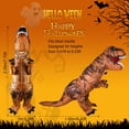thumbnail image 2 of Magotan Halloween Inflatables Costume for Adults,Funny Blow Up Full Body T-Rex Fancy Dress Jumpsuit for Halloween,Brown, 2 of 8