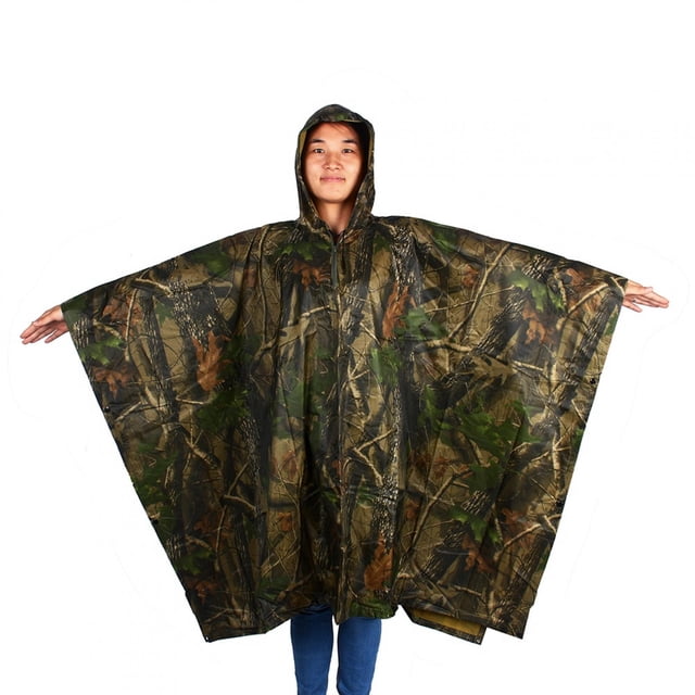 Poncho de Pluie, Manteau de Veste de Pluie, Résistant aux Rayures Imperméable 40 "x 56" Utilisation Extérieure Utilisation de Voyage pour le Camping de Randonnée