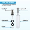 thumbnail image 4 of Blossom Kitchen and Bathroom Soap Dispenser with Brushed Nickel Finish – Modern Countertop Soap Dispenser, 4 of 6