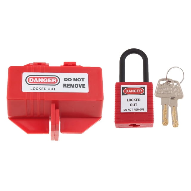 Caja de Bloqueo de Enchufe Eléctrico de Seguridad Herramienta de de Bloqueo de Enchufe de Alimentación de Plástico Soledad Bloqueo de enchufe eléctrico