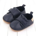 thumbnail image 2 of Baby Boys Girls TPR Leather Hard Bottom Walking Sneakers Toddler Rubber Sole First Walkers Infant Cartoon Crib Shoes, 2 of 9