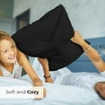 thumbnail image 7 of CGK Linens Ultra Soft & Comfy Pillowcases Set of 2 - Queen / Standard Size Hotel Quality Breathable 2-Piece Pillow Covers, Black, 7 of 7