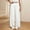 White, variant on Fesfesfes Middle School Solid Color Casual Elastic Waist Wide Leg Pants Girls Long Comfortable Pants for Spring and Summer(Brown,7 Years)