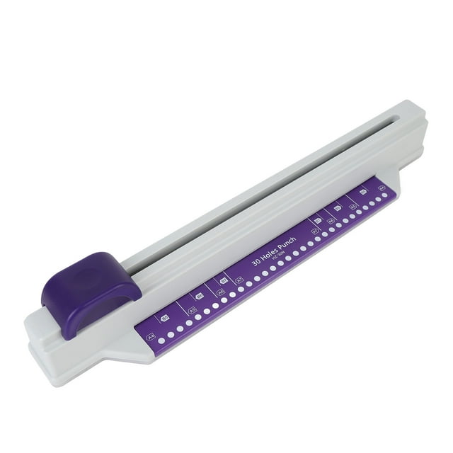 A4 30 Hole Punch, Binding Machine Versatile 6 Sheet Capacity Practical for School