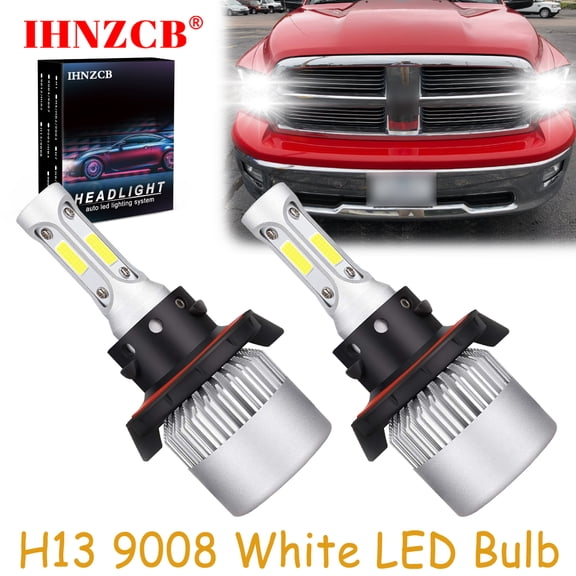 IHNZCB for Dodge Ram 1500 2006-2012 Led Headlights Bulb High Low Beam,H13 9008,S2,Y03