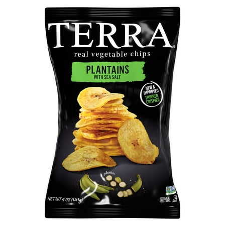 TERRA Plantain Vegetable Chips, Sea Salt, 5 oz.