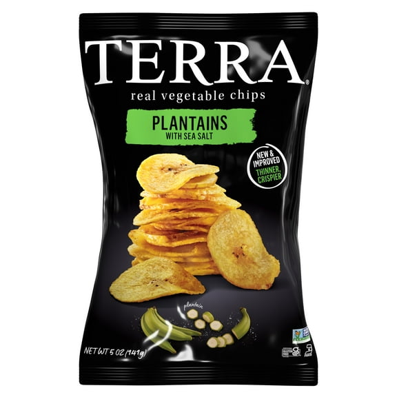 TERRA Plantain Vegetable Chips, Sea Salt, 5 oz.