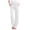 White, variant on Women's Travel Linen Pants Drawstring Durable Non See-Through White XL