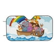 thumbnail image 7 of Daiia Rainbow Animals on Noah's Ark Windshield Sun Shade for Car SUV Truck (Medium ), Car Sun Shade Windshield, Car Shades for Front Windows, Sunshade for Car Windshield, 7 of 7