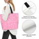 thumbnail image 3 of Disketp Snowflake pink backgrounds Bolsa Tote Estampada para Mujer, Bolso de Hombro y de Mano para Compras y Viajes, 3 of 8